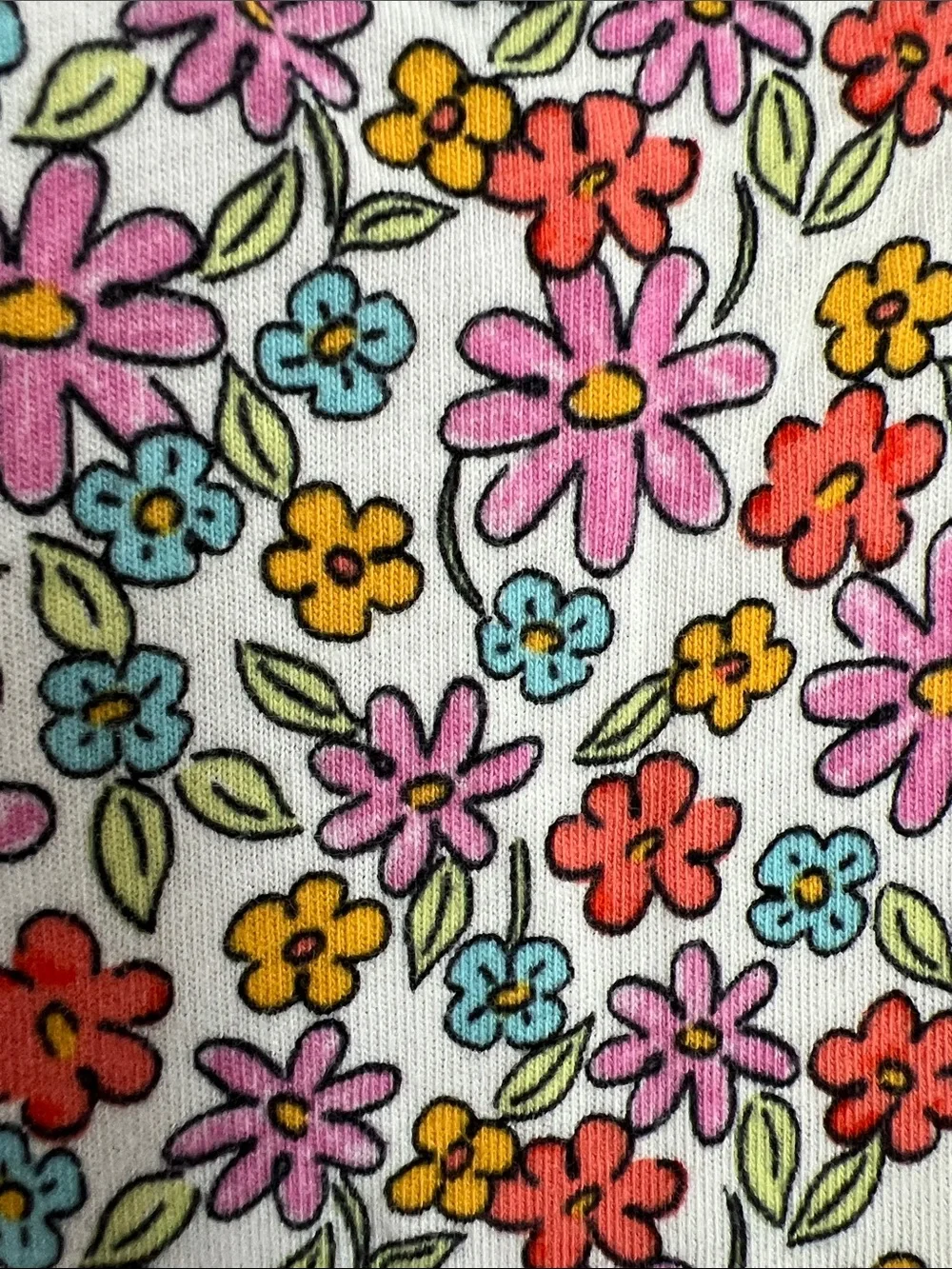 Old Navy l Cotton White Floral Tiered Dress Multi-Color Flowers #867463-01 Sz M
